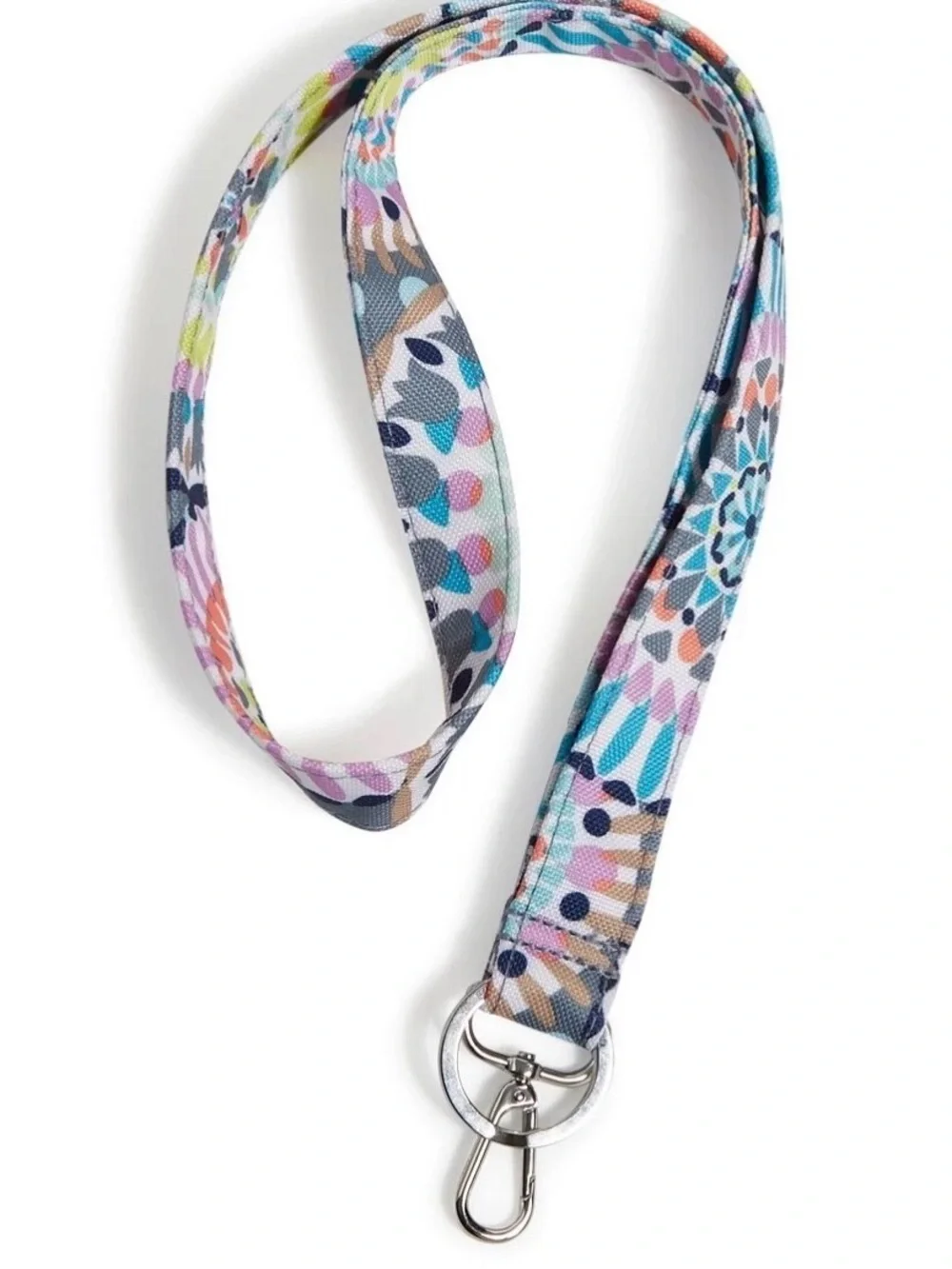 NWT Vera Bradley Lighten Up Wide Lanyard Sunny Medallion for ID Case